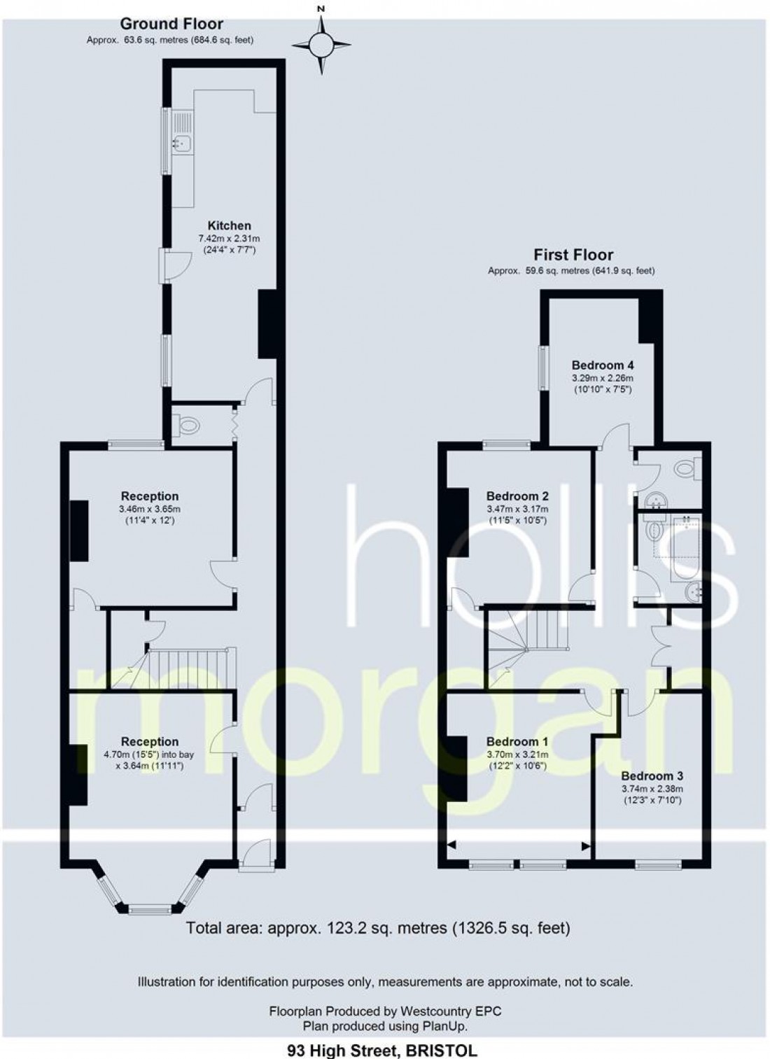 Floorplan for 93 High Street - HOUSE FOR UPDATING