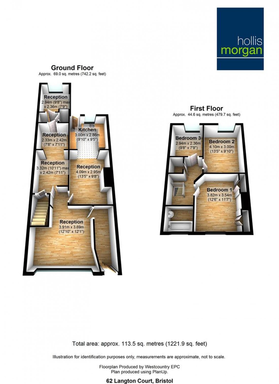 Floorplan for 62 Langton Court Road, St. Annes, Bristol