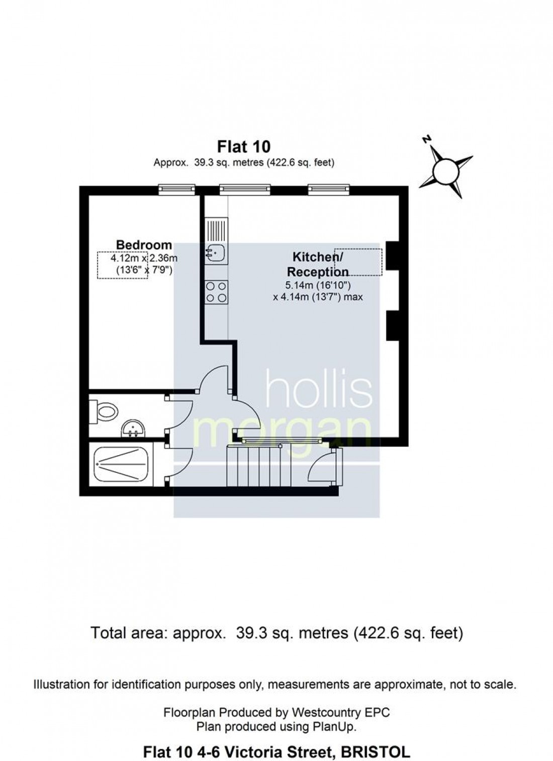 Floorplan for Flat 10, 4 - 6 Victoria Street, City Centre, Bristol