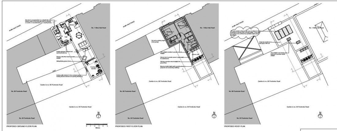 Floorplan for PLANNING GRANTED FOR COACH HOUSE - ALMA VALE, CLIFTON