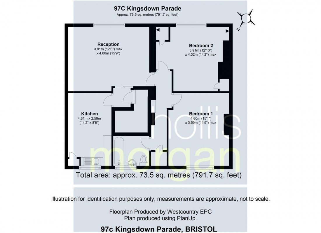 Floorplan for FLAT WITH VIEWS - NEEDS UPDATING