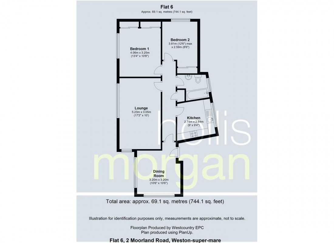 Floorplan for PENTHOUSE FOR MODERNISATION - GREAT VIEWS