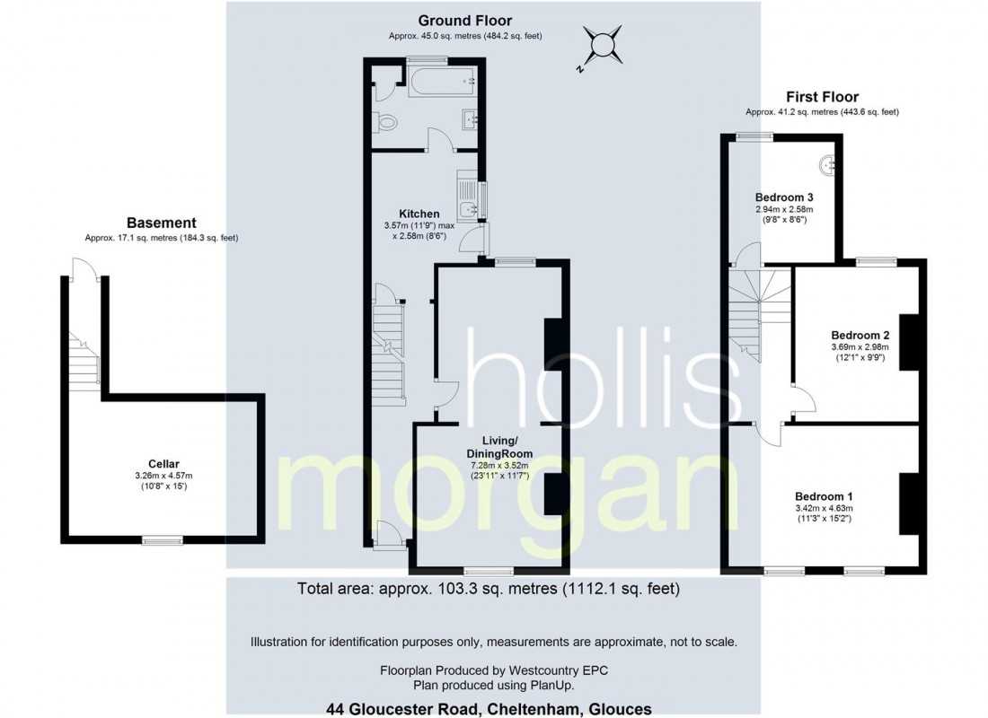 Floorplan for HOUSE FOR MODERNISATION - CHELTENHAM