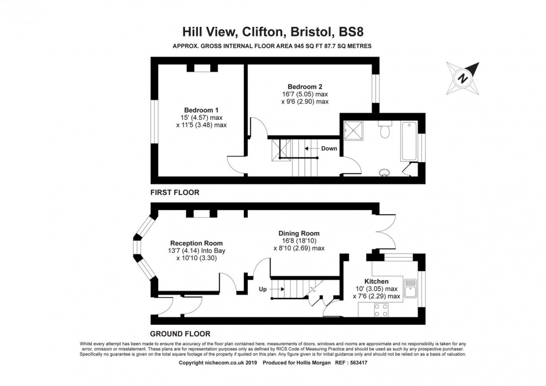 Floorplan for Hill View, Cliftonwood