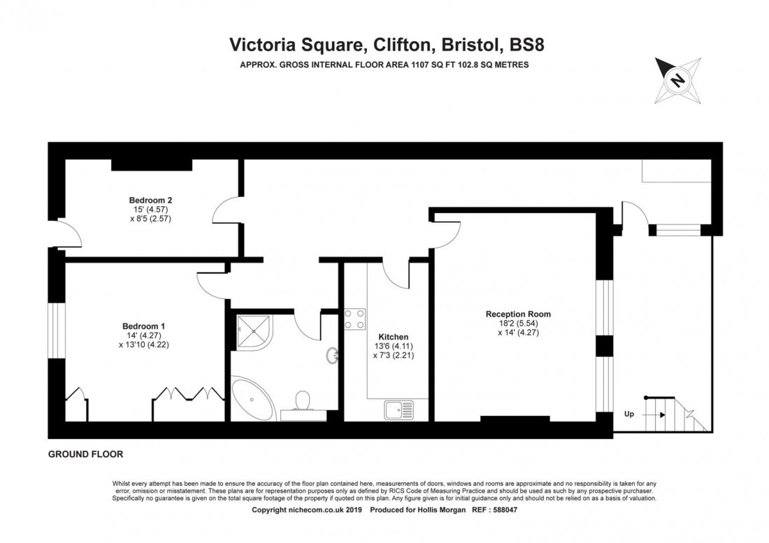 Floorplan for Victoria Square, Clifton