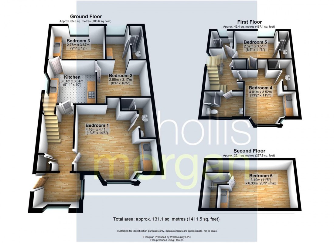 Floorplan for 6 BED HMO £40.8K PA - BS16
