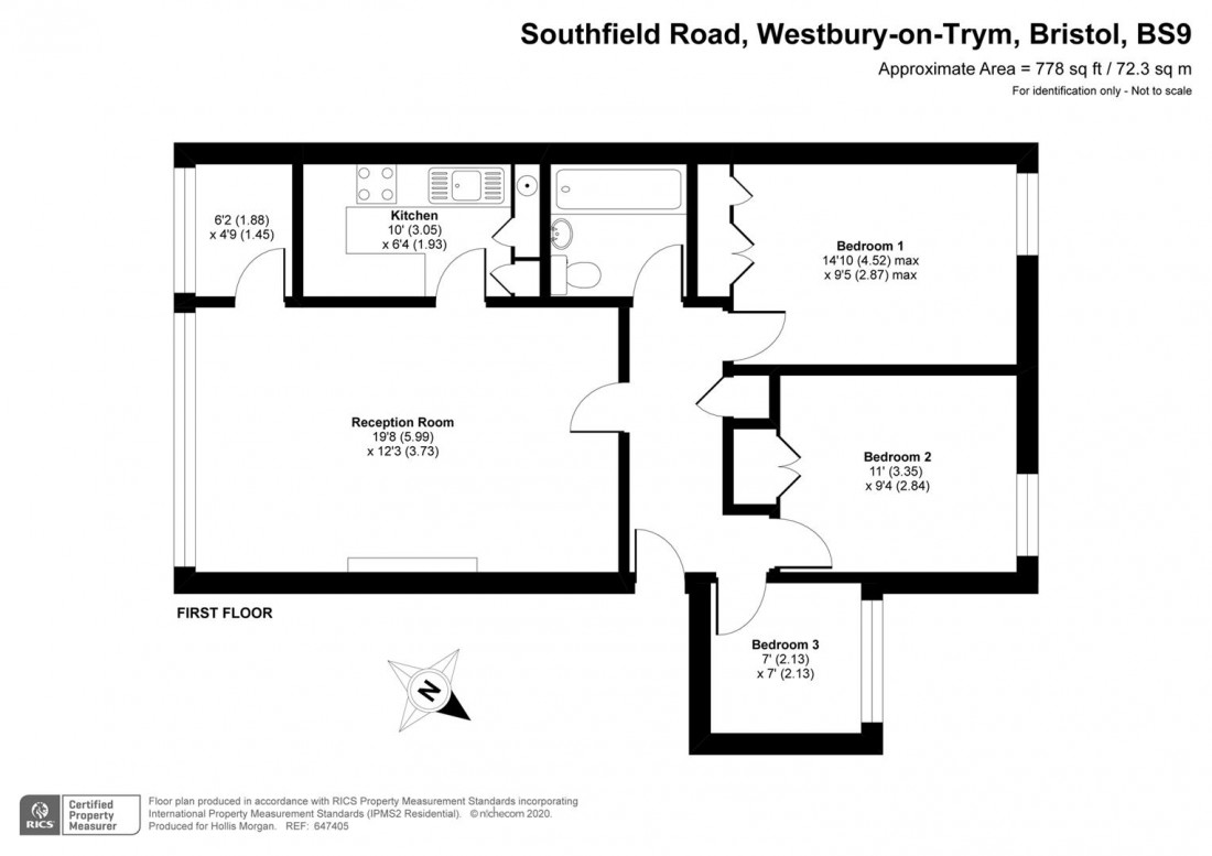 Floorplan for Southfield Road, Westbury-On-Trym