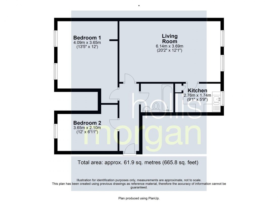 Floorplan for FLAT FOR UPDATING - HARBOURSIDE