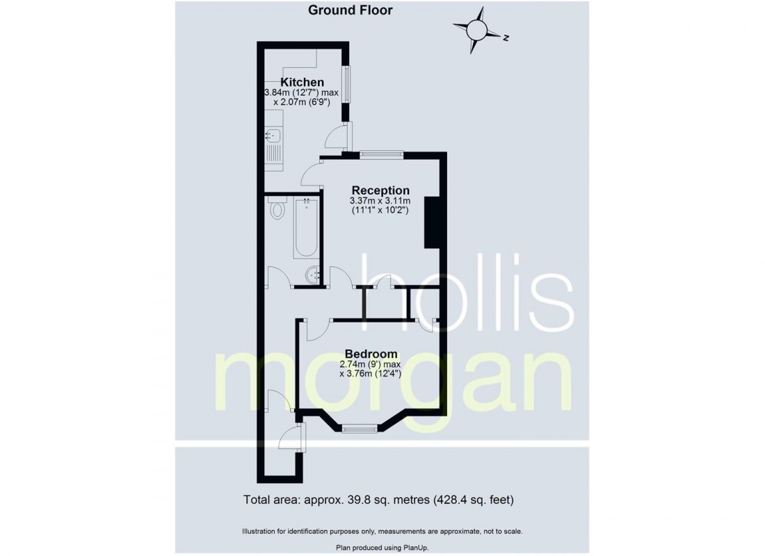 Floorplan for GARDEN FLAT | TOTTERDOWN