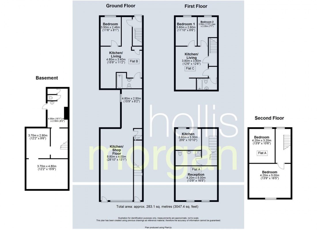 Floorplan for MIXED USE | 3 FLATS | BS5
