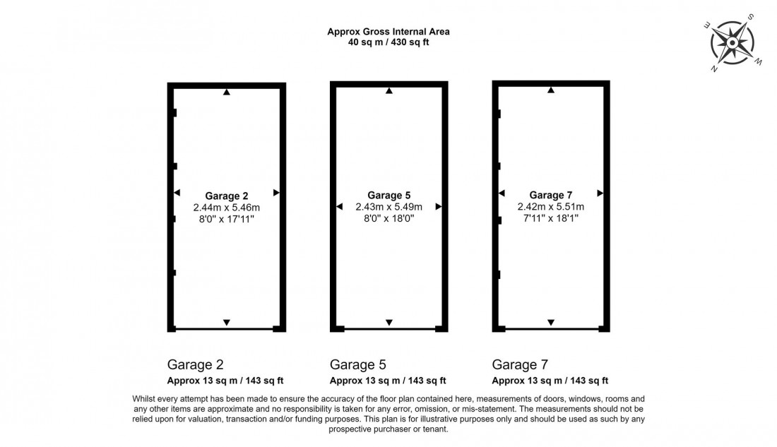 Floorplan for 3 FREEHOLD GARAGES | OKEHAMPTON