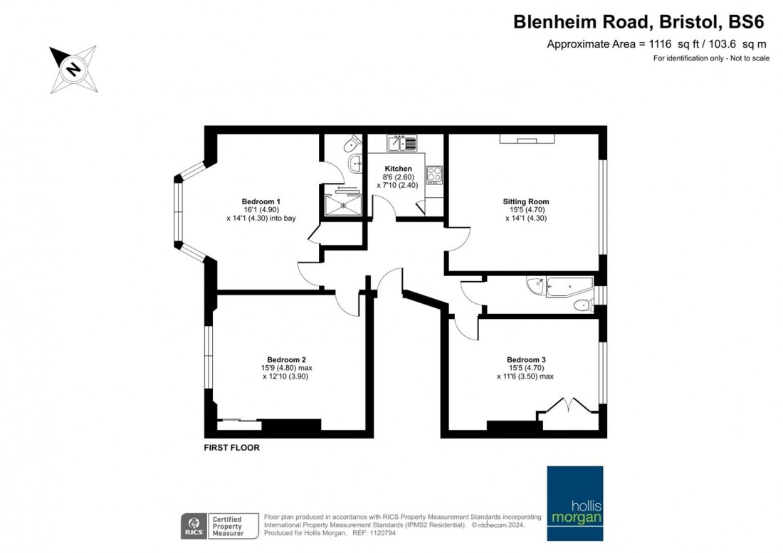 Floorplan for Blenheim Road, Redland