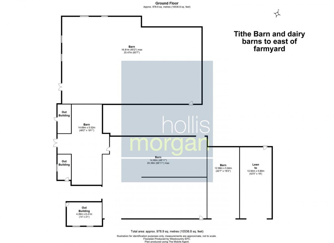 Floorplan for Hicks Gate Farm, Bath Road, Keynsham