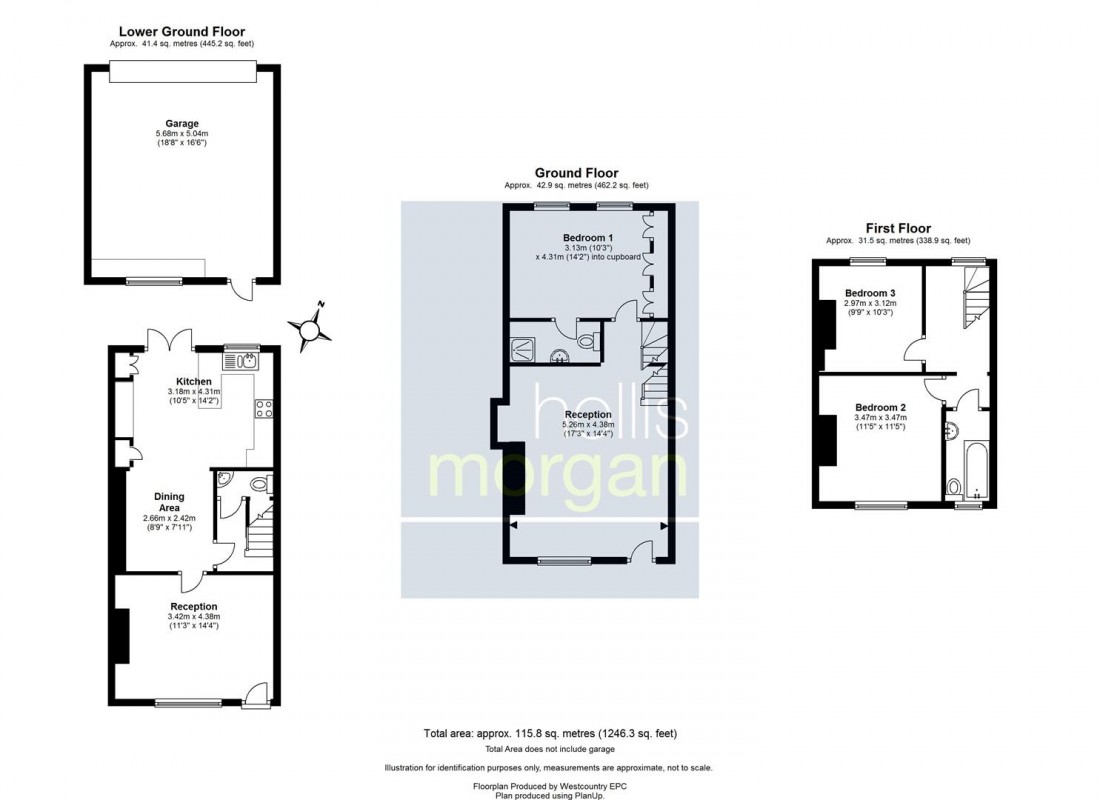 Floorplan for Worrall Road, Clifton