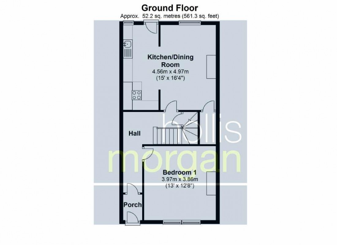 Floorplan for Highbury Villas, Kingsdown