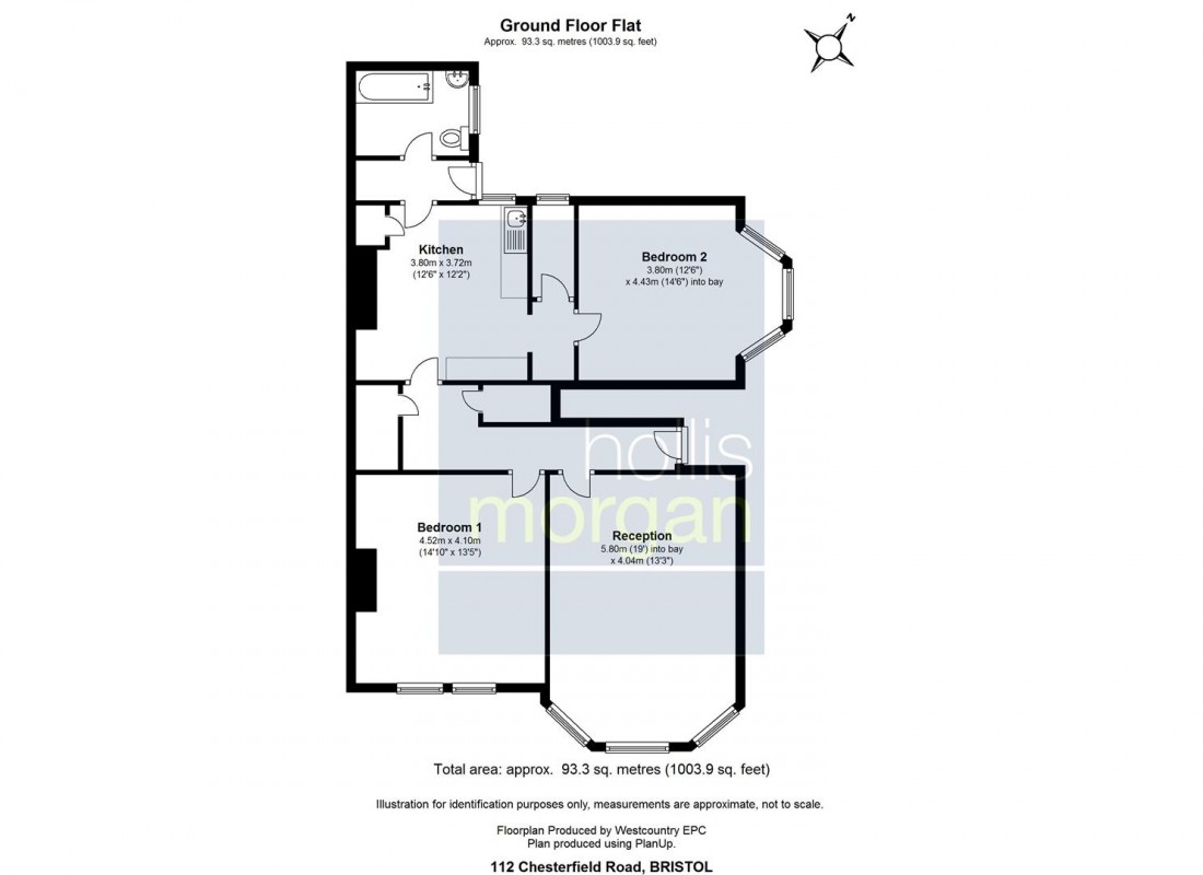 Floorplan for Chesterfield Road, St. Andrews, Bristol