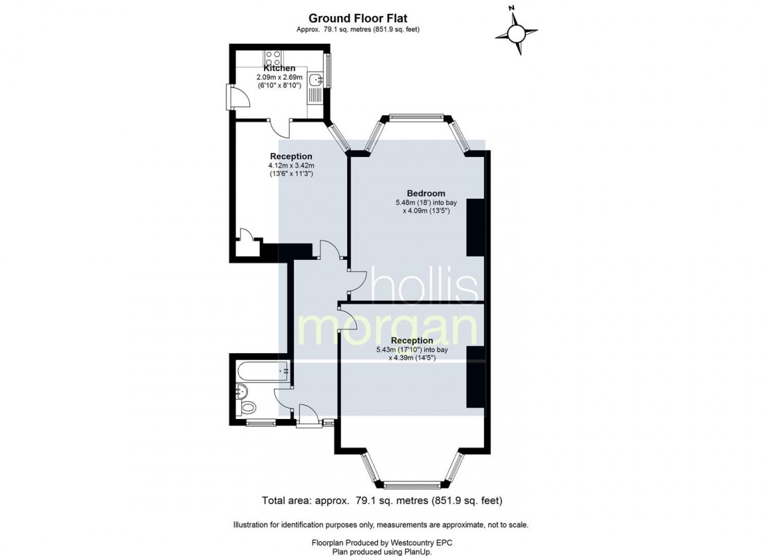 Floorplan for Grange Court Road, Henleaze, Bristol