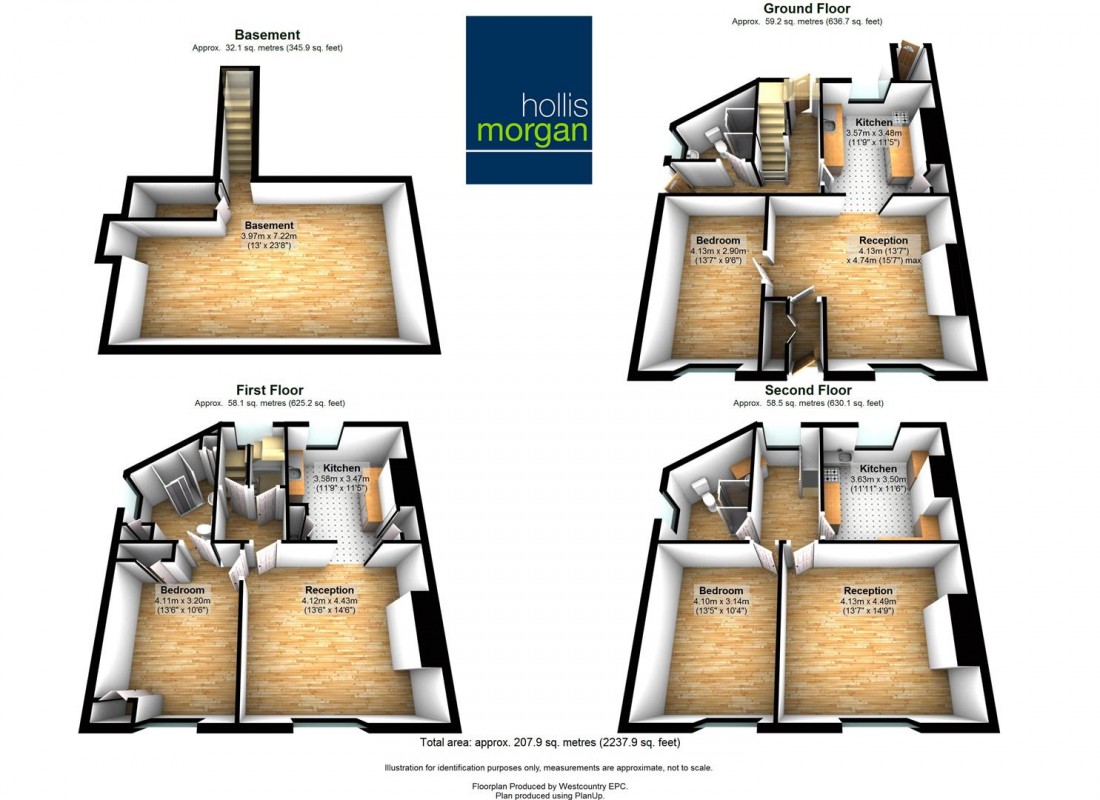 Floorplan for 59 Jacobs Wells Road, Hotwells