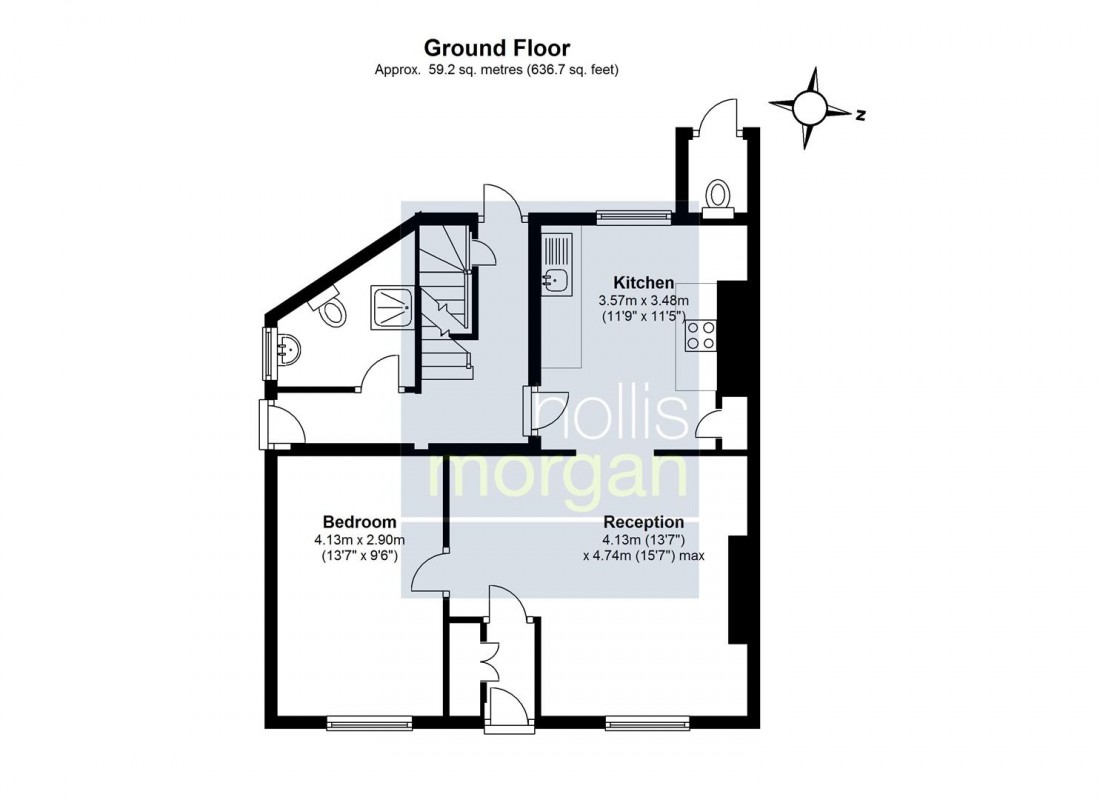 Floorplan for 59 Jacobs Wells Road, Hotwells