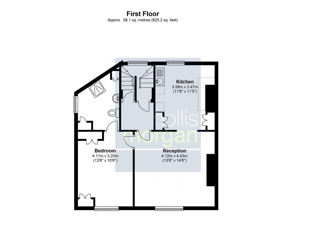 Floorplan for 59 Jacobs Wells Road, Hotwells