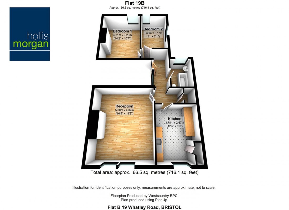 Floorplan for Whatley Road, Clifton, Bristol