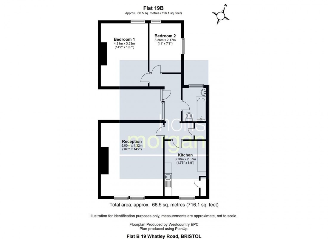 Floorplan for Whatley Road, Clifton, Bristol