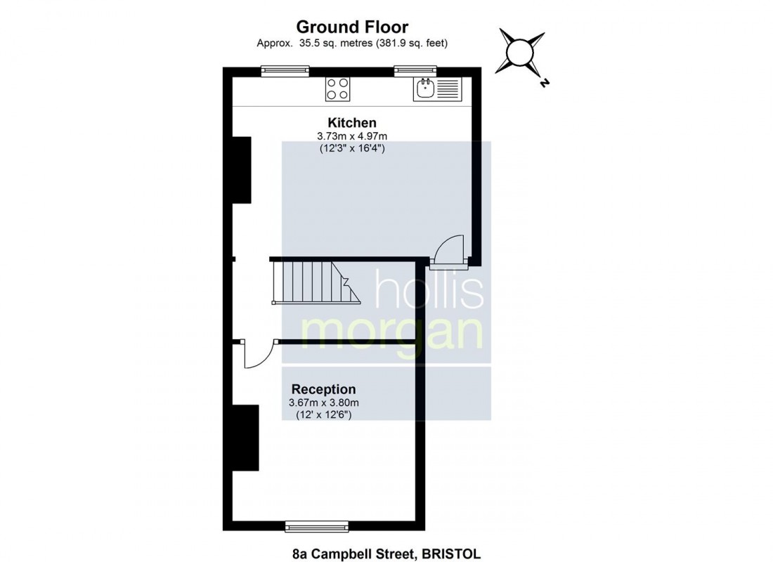 Floorplan for Campbell Street, St. Pauls, Bristol