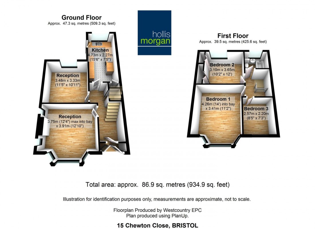 Floorplan for Chewton Close, Fishponds, Bristol