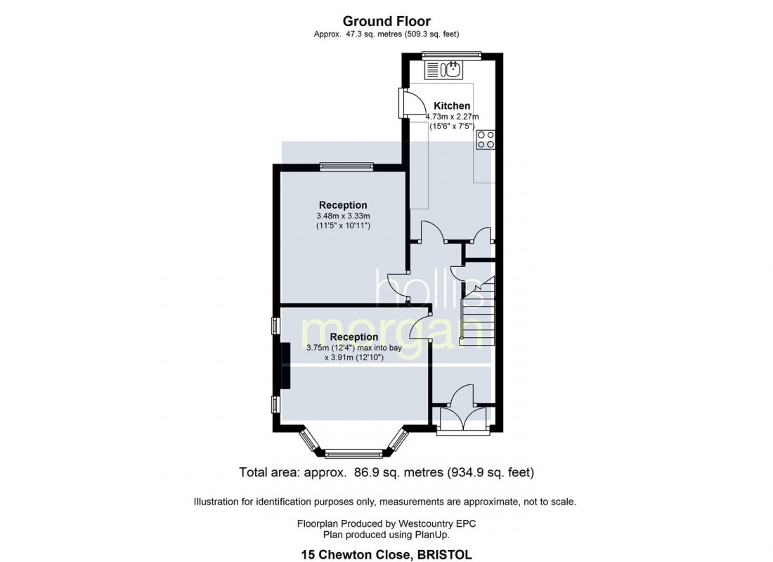 Floorplan for Chewton Close, Fishponds, Bristol