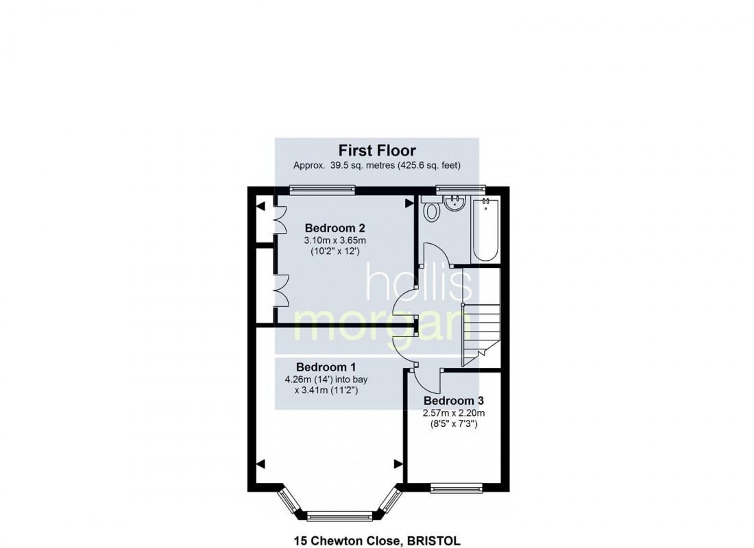 Floorplan for Chewton Close, Fishponds, Bristol