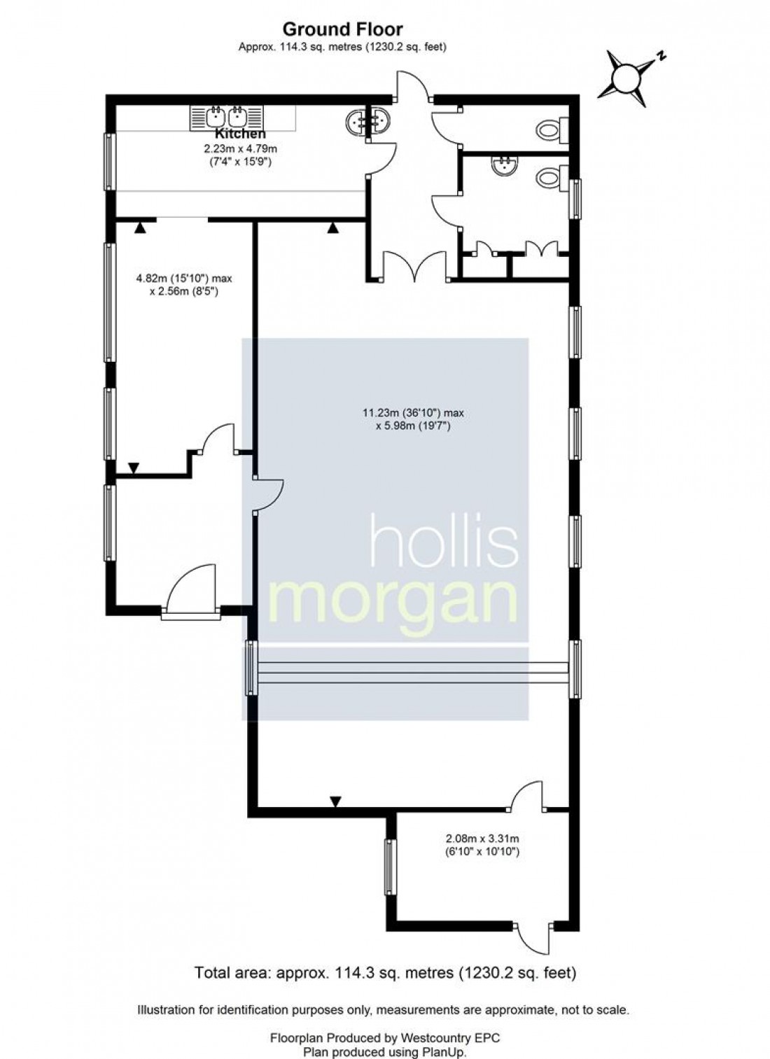 Floorplan for Beach Avenue, Severn Beach, Bristol