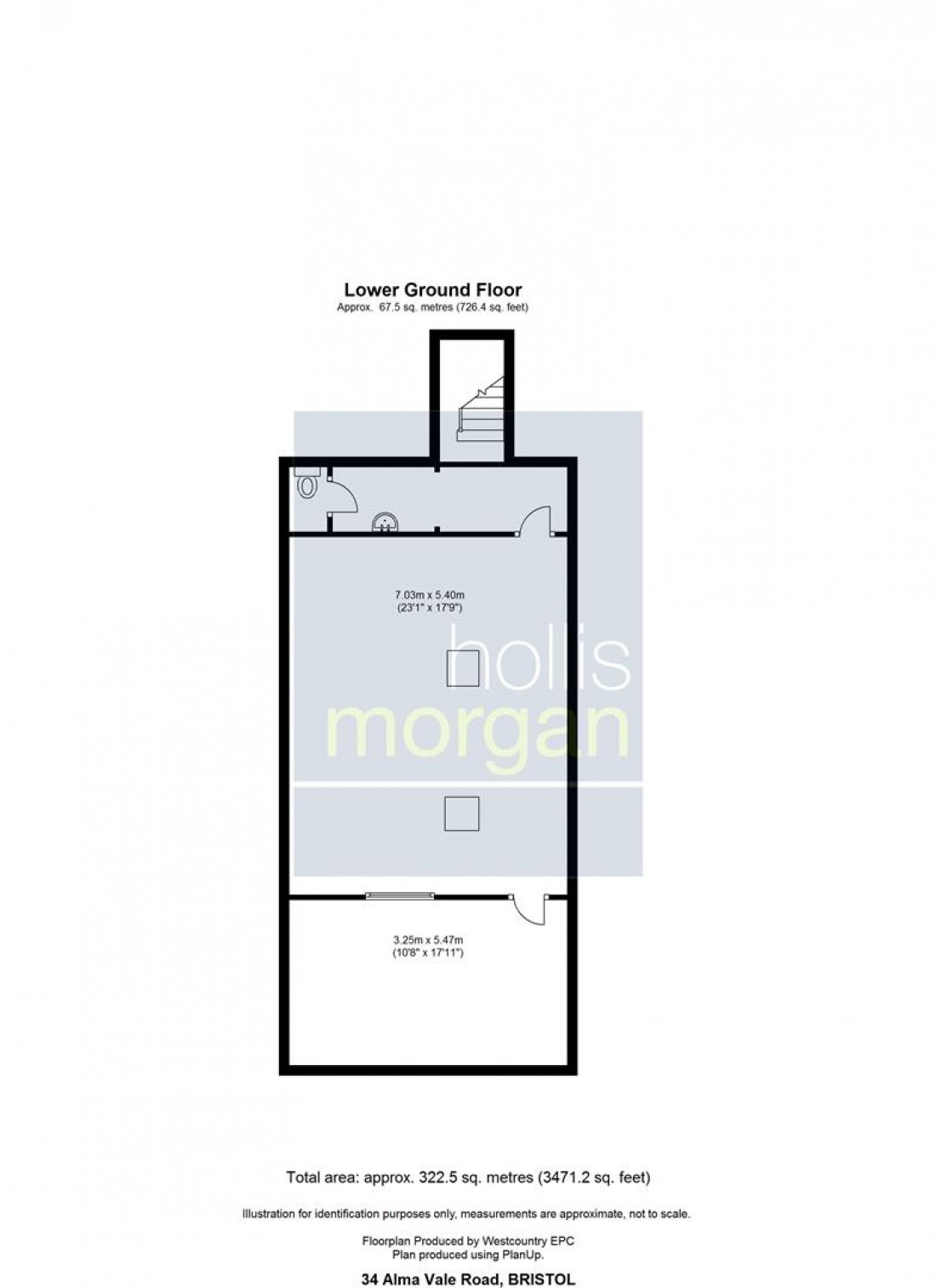 Floorplan for Alma Vale Road, Clifton, Bristol