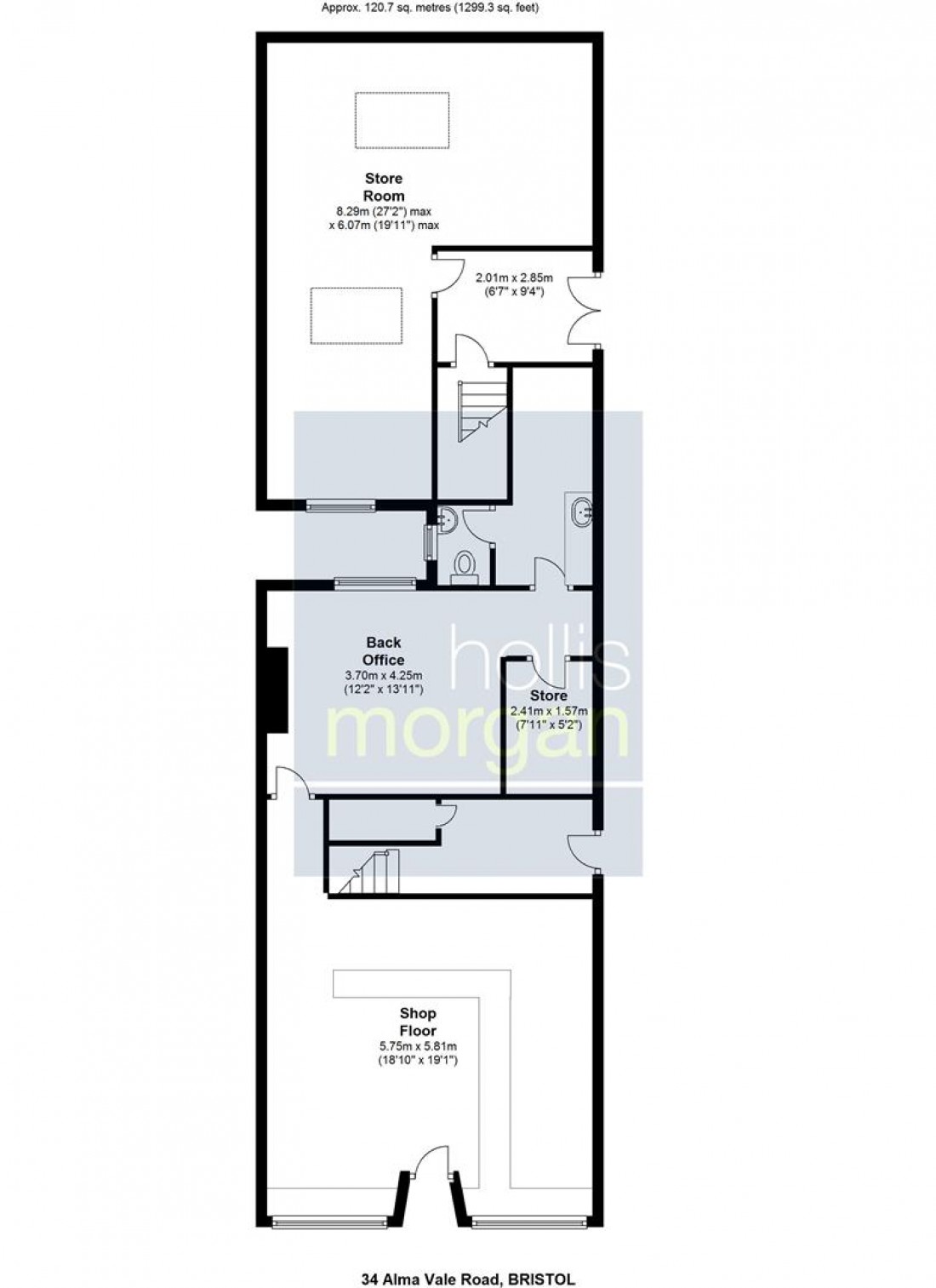 Floorplan for Alma Vale Road, Clifton, Bristol