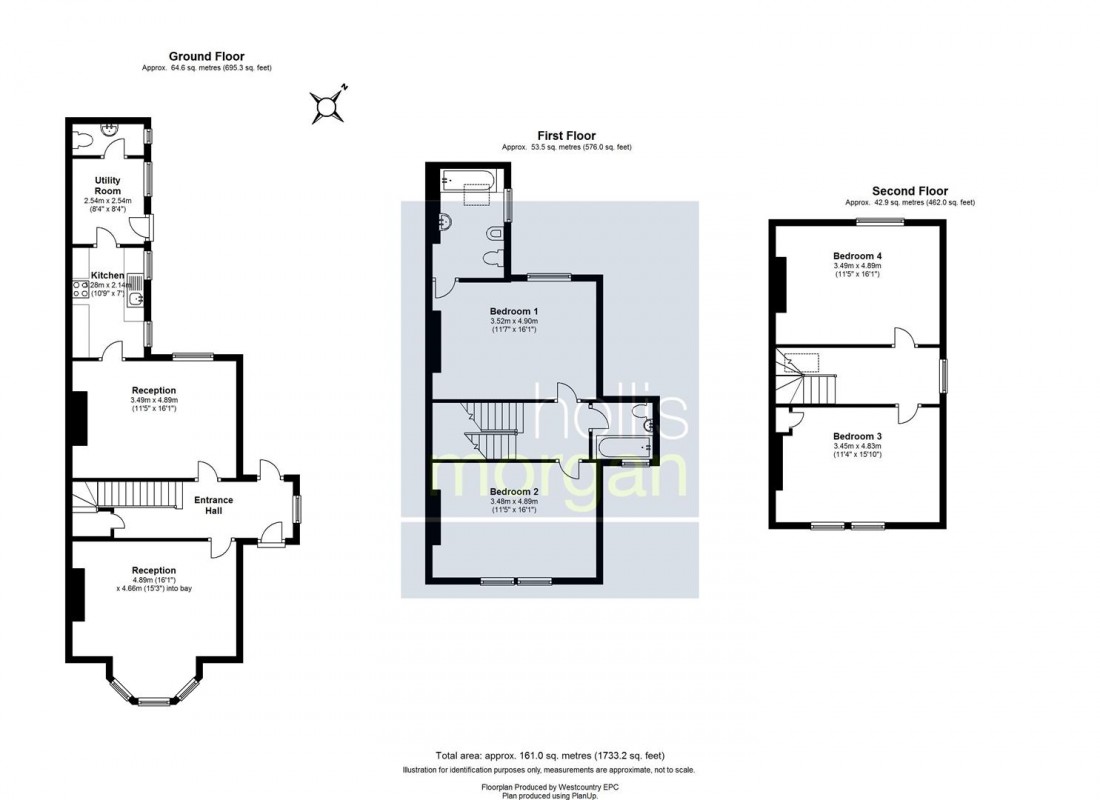 Floorplan for Cotham Brow, Bristol