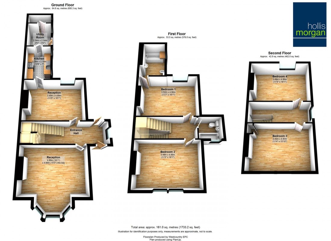 Floorplan for Cotham Brow, Bristol