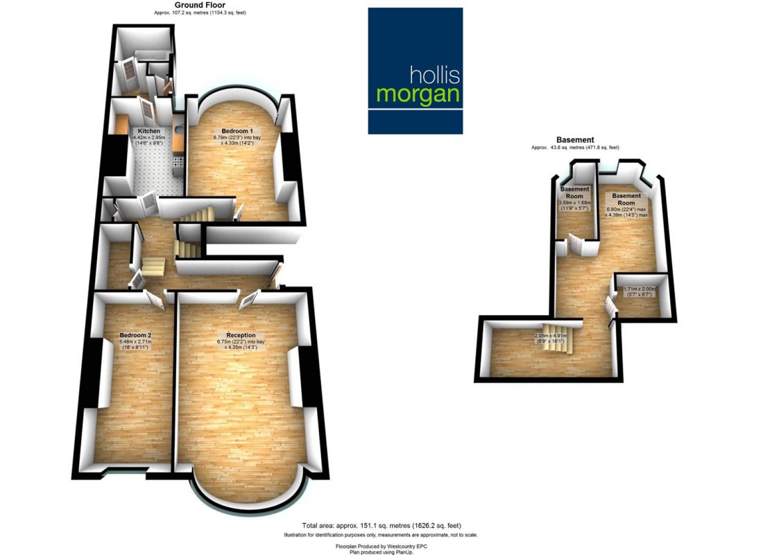 Floorplan for Whatley Road, Clifton, Bristol