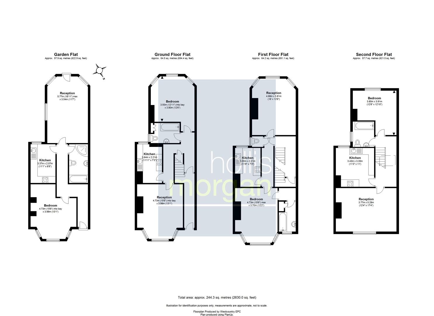 Floorplans For Hampton Road, Redland, Bristol