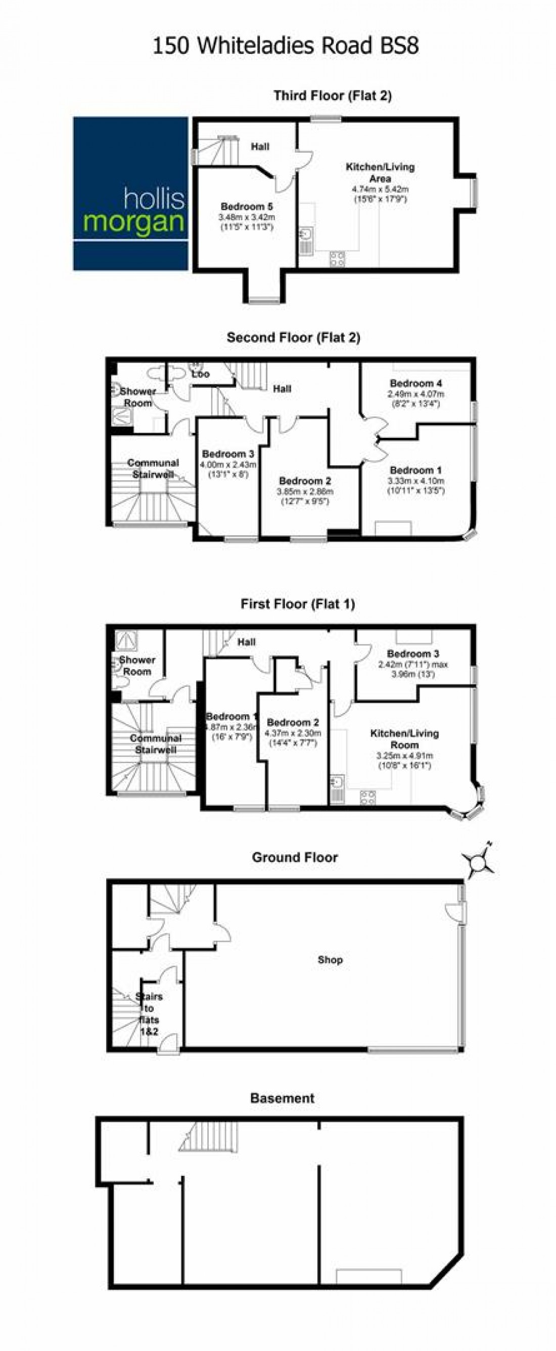 Floorplan for Whiteladies Road, Clifton