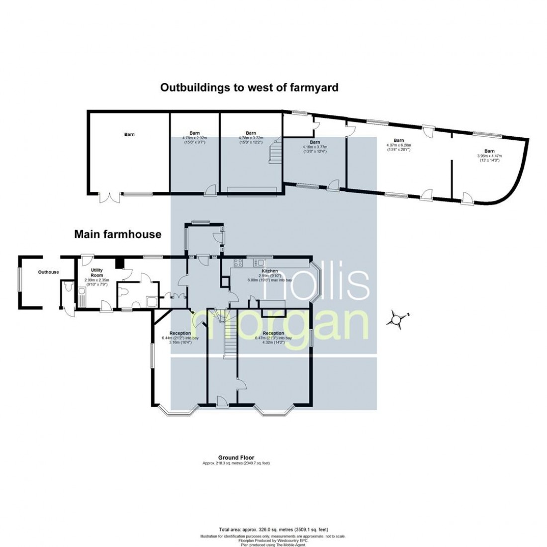 Floorplan for Hicks Gate Farm, Bath Road, Keynsham