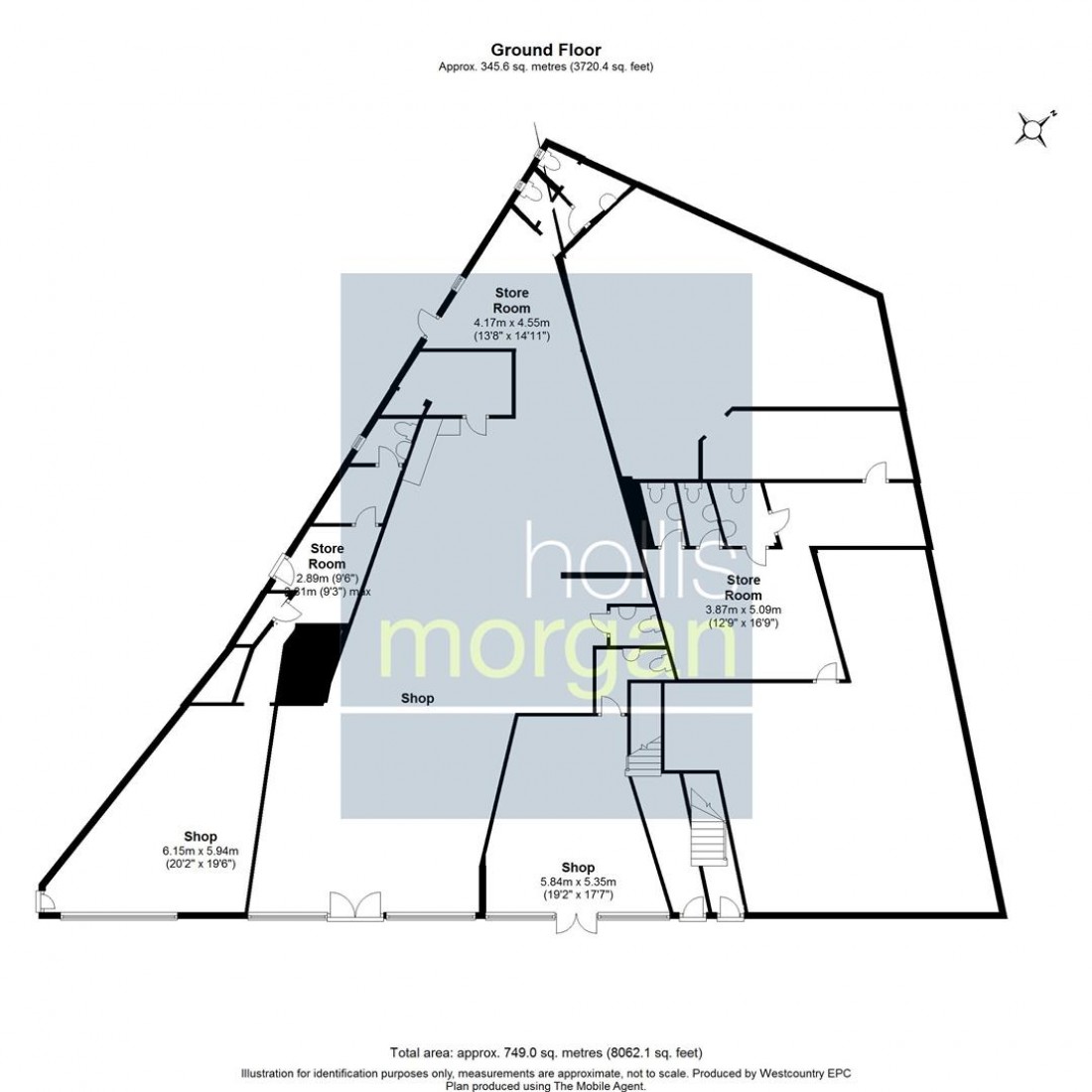 Floorplan for Ashley Road, Bristol