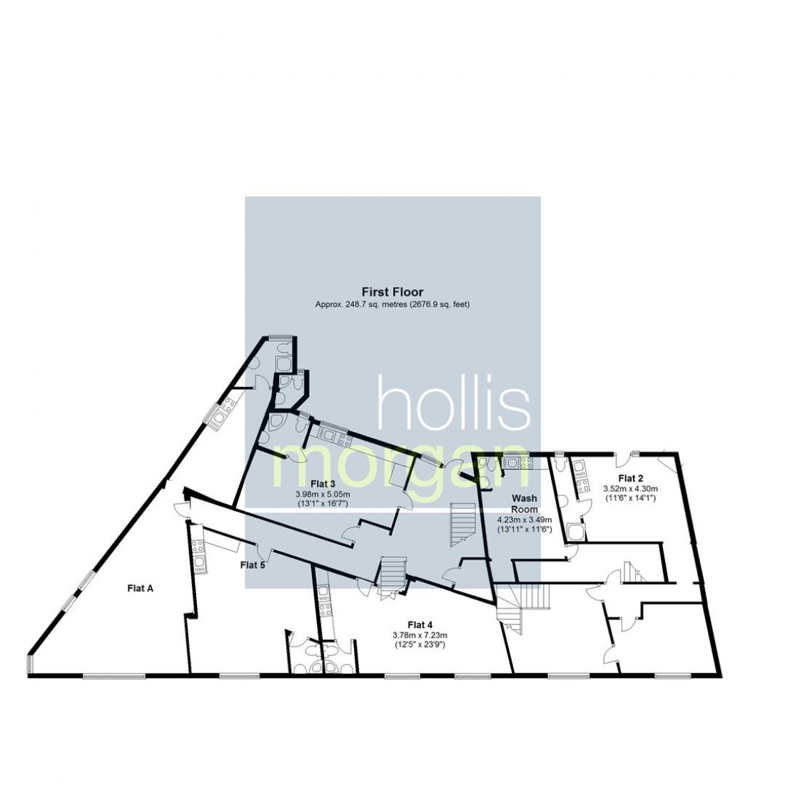 Floorplan for Ashley Road, Bristol