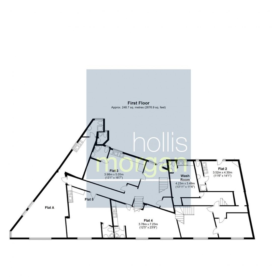 Floorplan for Ashley Road, Bristol