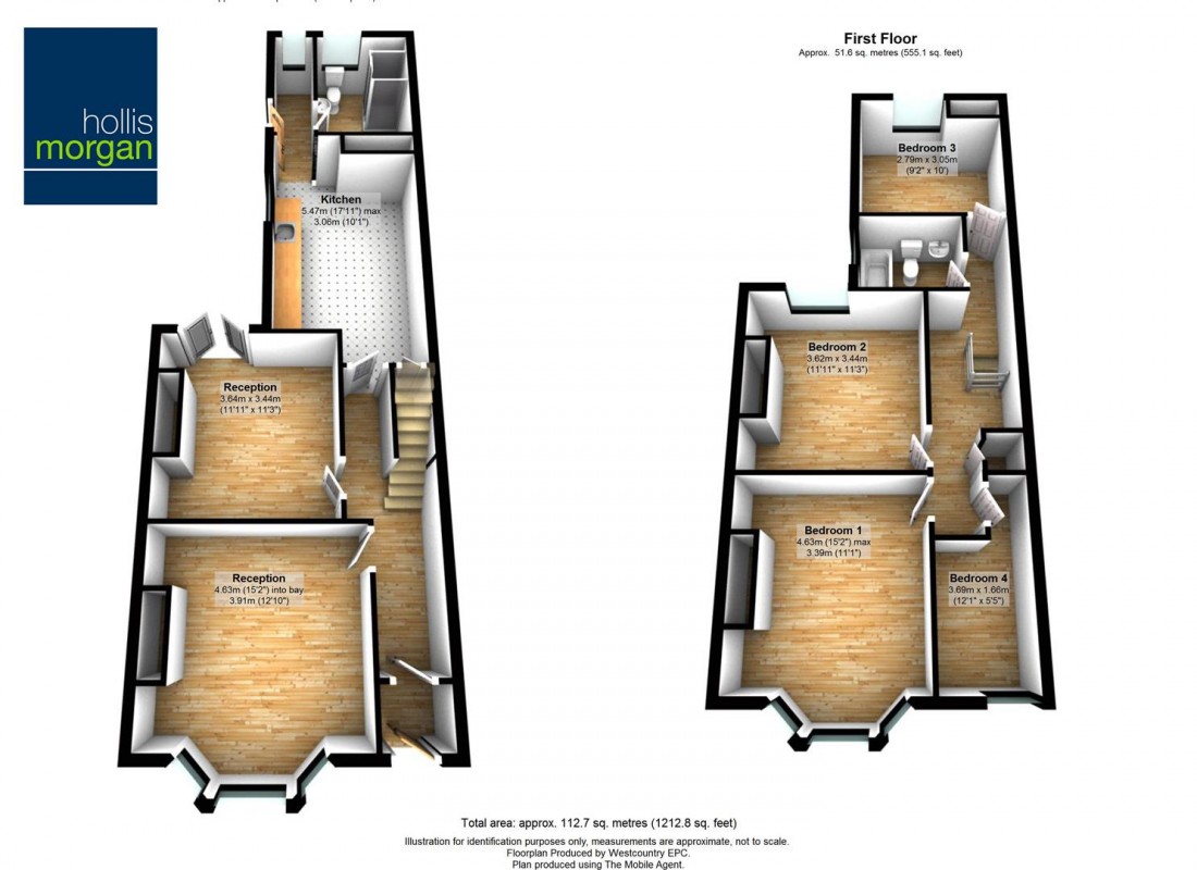 Floorplan for Bishop Road, Bishopston, Bristol