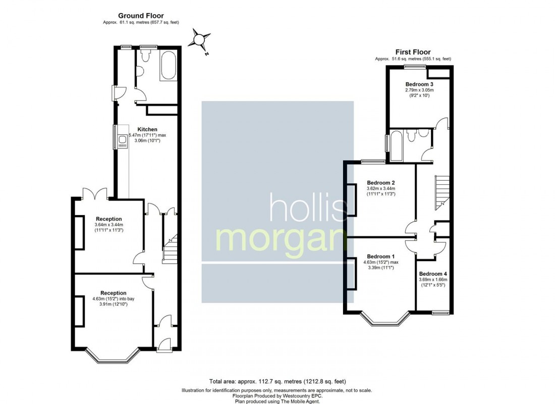 Floorplan for Bishop Road, Bishopston, Bristol