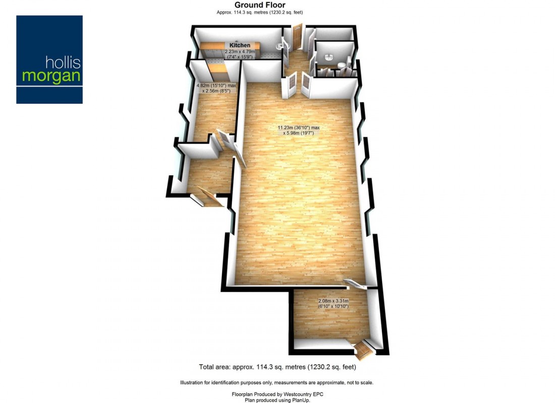 Floorplan for Beach Avenue, Severn Beach, Bristol