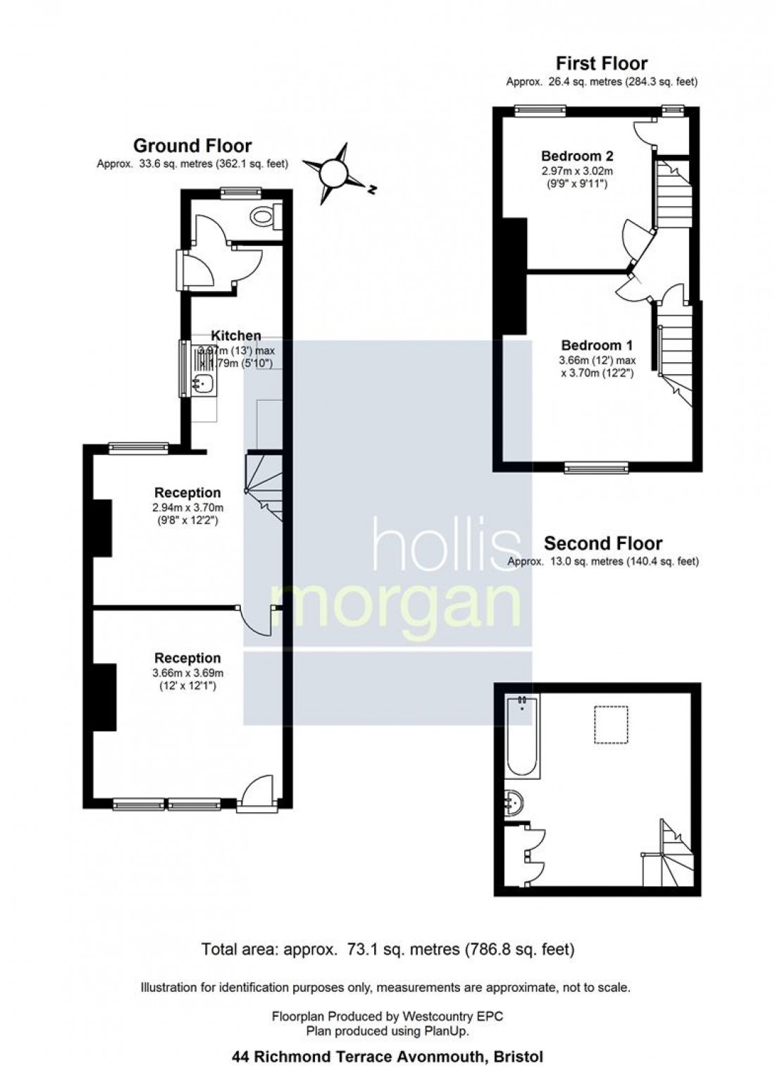 Floorplan for 44 Richmond Terrace, Avonmouth, Bristol