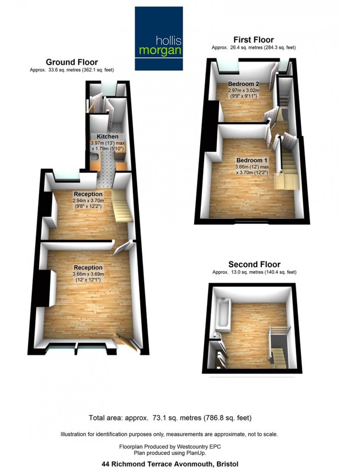 Floorplan for 44 Richmond Terrace, Avonmouth, Bristol