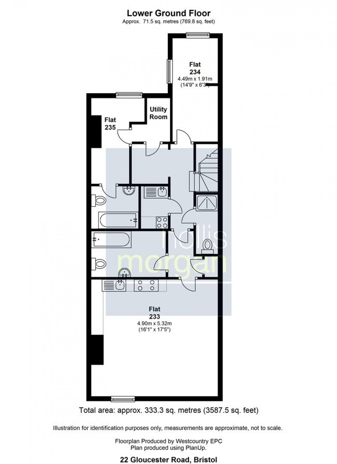 Floorplan for ( 12 bed HMO ) 22 Gloucester Road, Avonmouth, Bristol