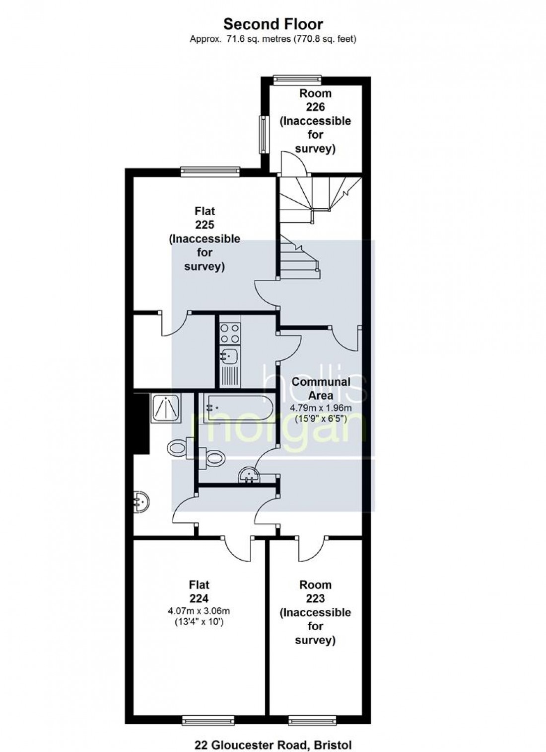 Floorplan for ( 12 bed HMO ) 22 Gloucester Road, Avonmouth, Bristol