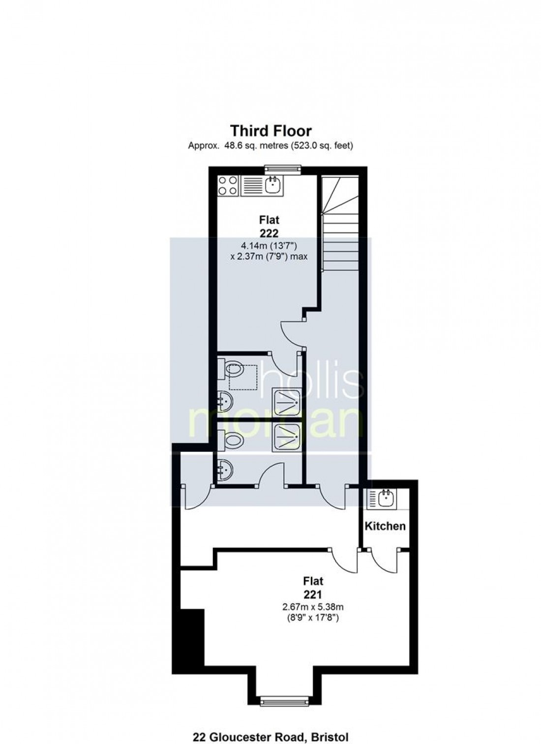 Floorplan for ( 12 bed HMO ) 22 Gloucester Road, Avonmouth, Bristol